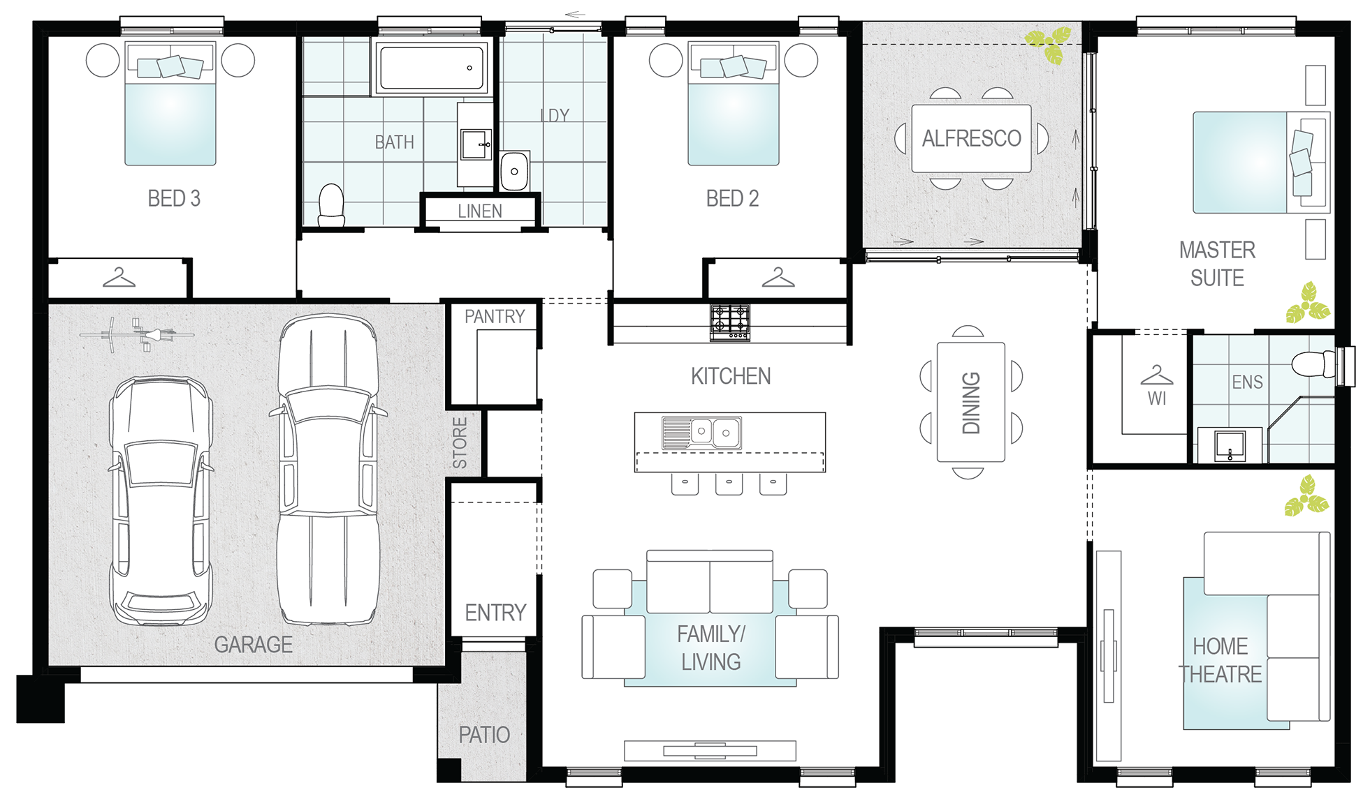 Architectural New Home Designs - Stratos One Floor Plans